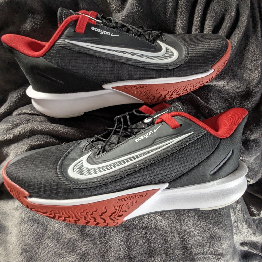 Nike Men's Black, Red and White Precision 1 Training Shoes